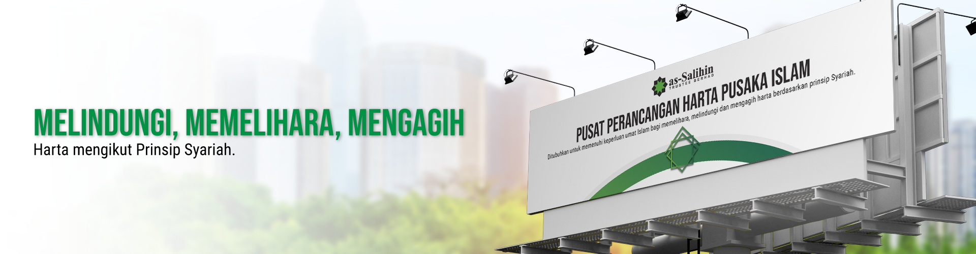 assalihin helping people in Malaysia preserve protect distribute your property based on syariah principle poster
